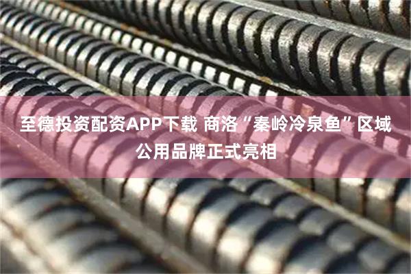 至德投资配资APP下载 商洛“秦岭冷泉鱼”区域公用品牌正式亮相