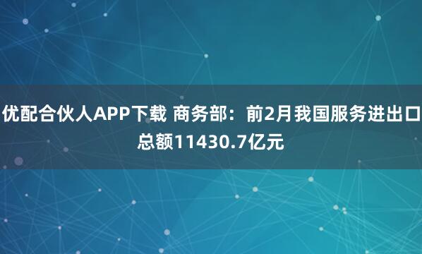 优配合伙人APP下载 商务部：前2月我国服务进出口总额11430.7亿元